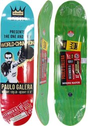 Shape para Skateboard Dreamin Maple Pro Model Paulo Galera World - Azul/Vermelho