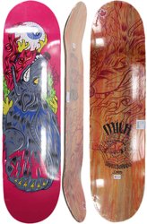 Shape para Skateboard Milk Maple Wolf - Rosa