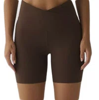 Shorts Feminino Fila Touch Gym - Marrom