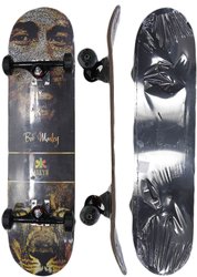 Skate Montado Broken Bob Tiger - Amarelo/Preto