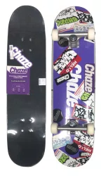 Skate Montado Chaze Iniciante Label - Creme