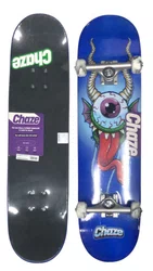 Skate Montado Chaze Iniciante Monster - Azul