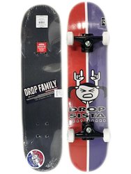 Skate Montado Drop Sista Infantil New Logo - Vermelho/Azul