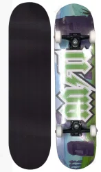 Skate Montado Iniciante Anti Action Banda - Azul/Verde