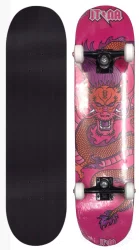 Skate Montado Iniciante Anti Action Dragão - Rosa