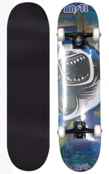 Skate Montado Iniciante Anti Action Shark - Azul