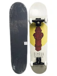 Skate Montado Mentex Hidrante Iniciante 8.0 - Branco