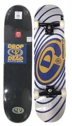Skate Pré-Montado Drop Dead Iniciante Serie Classic Waves Logo 8.0 - Multicores