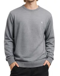 Suéter Masculino Hurley Retlinia Casual - Preto/Mescla