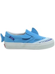 Tênis Infantil Vans Slip-On Shark - Blue/True White