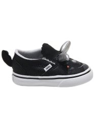 Tênis Infantil Vans Slip Triceratops Dino - Black/True White