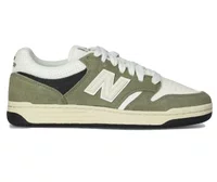 Tênis Masculino New Balance 480L - Dark Olivine/Sea Salt