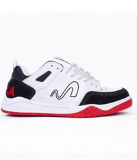Tênis masculino Tesla Nine - Black White/Red