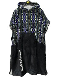 Toalha Poncho Surf Quiksilver Hoody II Dusted Peri U toque suave e