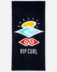 Toalha Rip Curl Essential Towel Praia Black Red