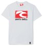 Camiseta Santo Swell Branco Classica Logo de Algodão Estampada com Manga Curta