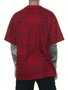 Camiseta Masculina High Jacquard Bricks Manga Curta - Vermelho