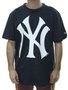 Camiseta Masculina New Era Yankees Color Estampada Manga Curta - Azul Marinho