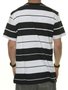 Camiseta Masculina Starter Stripes Manga Curta - Preto/Branco