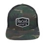 Boné Rip Curl Station Trucker Aba Reta - Preto/Verde Camuflado