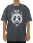 Camiseta Masculina Blunt Fierce Bear Manga Curta - Grafite Mesclado