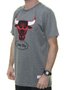 Camiseta Masculina Mitchell & Ness Big Logo Chicago Estampada Manga Curta - Grafite Mesclado