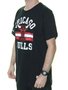 Camiseta Masculina Mitchell & Ness 4473 Arch 2 Estampada Manga Curta - Preto