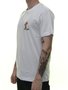 Camiseta Masculina Bazon Skate Action Manga Curta - Branco