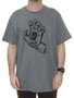 Camiseta Masculina Santa Cruz Screaming Hand Estampada Manga Curta - Chumbo