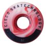 Roda Skateboard Cisco Mix Color 52mm 83B  Poliuretano - Vermelho