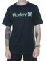 Camiseta Masculina Hurley O&O Solid Estampada Manga Curta - Preto