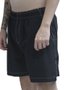 Bermuda De Elastico Baw R Contraste - Preto