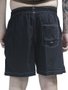 Bermuda De Elastico Baw R Contraste - Preto