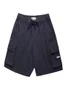 Bermuda De Elástico High Ripstop Shorts - Navy