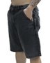 Bermuda Masculina Passeio Plano C Jeans Baggy - Preto Estonado