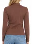 Blusa Feminina Fila Essentials Rib - Marrom