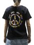 Blusinha Feminina Element Flowers Manga Curta Estampada - Preto