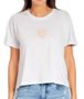 Blusinha Feminina Rip Curl Icons Of Surf Fitted M/Curta - Branco