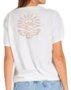 Blusinha Feminina Rip Curl Icons Of Surf Fitted M/Curta - Branco