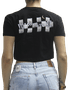 Blusinha Feminina Volcom Nightout Manga Curta Estampada - Preto