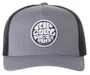 Boné Aba Curva Rip Curl WetSuit Icon Trucker - Preto/Cinza