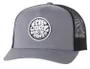 Boné Aba Curva Rip Curl WetSuit Icon Trucker - Preto/Cinza