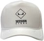 Boné Aba Curva Session Classico Trucker Skateboard 2024 - Branco