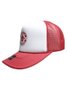 Boné Aba Curva Session Otto Skateboard - Branco/Vermelho
