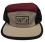 Boné Aba Reta 90's Skateboard Five Panel - Bege/Bordo