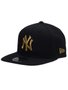 Boné Aba Reta Fechado New Era Yankees - Preto/Dourado
