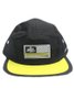 Boné Aba Reta Wats Five Panel Make Art - Preto/Amarelo
