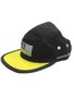 Boné Aba Reta Wats Five Panel Make Art - Preto/Amarelo