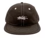 Boné Aba Reta Wats Five Panel Pesponto - Marrom