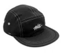 Boné Aba Reta Wats Five Panel Pesponto - Preto
